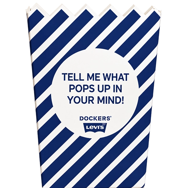 Individuelle Popcornverpackung