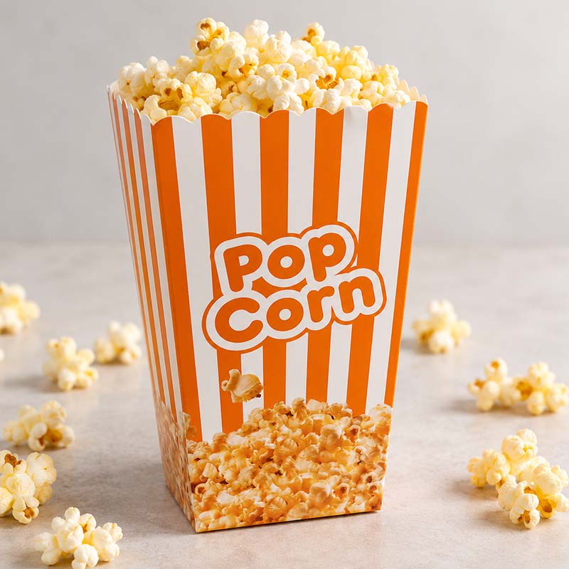 Boîte à popcorn étroite 7 x 5 cm