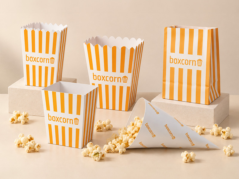 Échantillons gratuits de nos emballages pop-corn