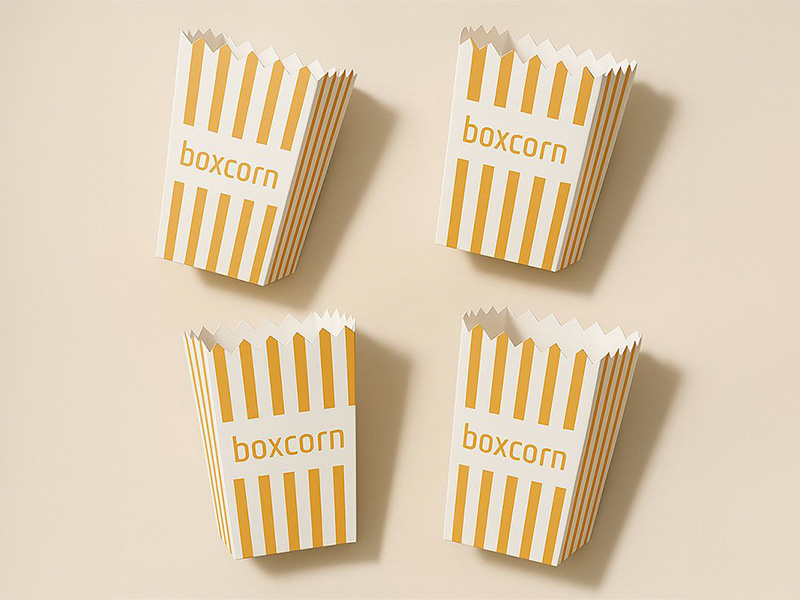 Boîtes à pop-corn personnalisées